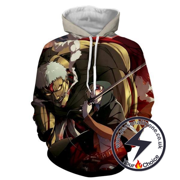 Attack On Titan - Armour Titan 3D - Attack On Titan Hoodies